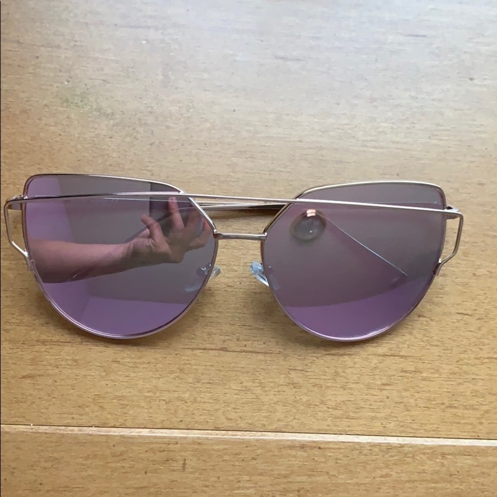 Rose gold sunglasses
